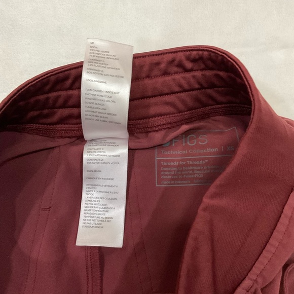 Figs Women's Burgundy Jogger Pants - Picture 8 of 13